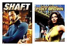 SHAFT Foxy Brown Movies (2) Fridge MAGNETS Set Pam Grier 70's Blaxploitation picture