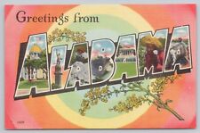Alabama, Large Letter Greetings, Vintage Postcard picture