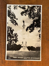 GA Georgia Monument, Chicamauga Battlefield, Cline RPPC, ca 1930 Photo Postcard picture