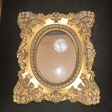 Oval Gold Tone Photo Frame 3” X 4” Stand Alone picture