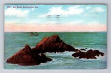 San Francisco CA-California, Seal Rocks, Antique, Vintage c1910 Postcard picture