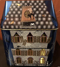 PartyLite Halloween Tin SPOOKY HOUSE Use Own Wick Jar Candle & Save on Shipping picture