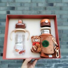 2020 China Starbucks X Thermos Raccoon Baby SS Vacuum Cup & Platic Cup Gift Box picture