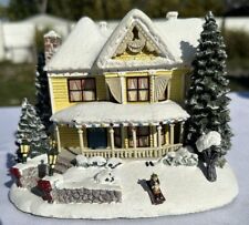 HAWTHORNE'S THOMAS KINKADE'S CHRISTMAS VILLAGE VICTORIAN HOMESTEAD SEE DETAILS picture