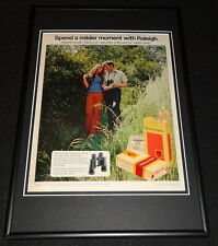 1972 Raleigh Cigarettes Framed 12x18 ORIGINAL Advertisement picture