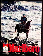 Marlboro Cigarette Cowboy Horse Original 1971 Vintage Print Ad picture