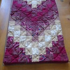 Vintage Hand Quilted table runner 12
