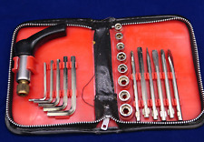 Vintage 20 Piece Carry-All Tool Set with Mini Ratchet Wrench 1984 picture