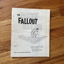 Vintage 1959 The Family Fallout Shelter Booklet-How to Build Fallout Shelters picture