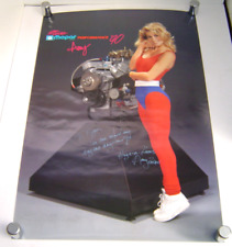Vintage 1990 Miss Mopar Performance Poster Signed By Model Amy  24