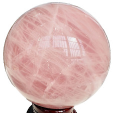 Natural Pink Rose Quartz Sphere Crystal Ball Decor Reiki Healing 4.48LB picture