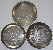 Lot of 3 Original Mrs. Smiths Mello-Rich Pie Pan Tins 1950s Vintage 9.5 inch picture