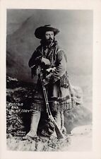 RPPC Buffalo Bill Cody Western Wild West Studio Photo Portrait Vtg Postcard V9 picture