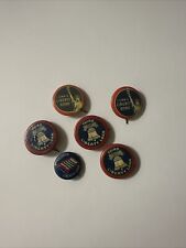 6 Liberty Loan Bonds Pinback Pins Antique Vintage Early 1900s picture