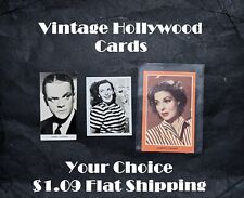 VINTAGE HOLLYWOOD CARDS-Your Choice-$1.09 Flat Shipping picture