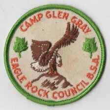 Camp Glen Gray Eagle Rock Council BSA Patch GREEN Bdr. [CA3876] picture