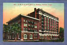 Postcard Y. W. C. A. And Y. M. C. A. Buildings Portland Oregon OR picture
