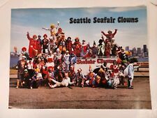 Vintage 1980s Seattle Seafair Clowns Poster 24