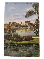 Postcard FL Downtown Orlando from Lake Eola Park 1944 Linen Vintage PC H8259 picture
