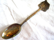 Antique Towles Log Cabin Syrup Figural Advertising Spoon picture