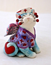 Amy Lacombe NURSE CAT KITTY FIGURINE, New Old Stock, Excellent Condition picture