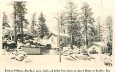 Postcard RPPC California Big Bear Lake Brown's Hilltop Boulder Bay 1940s 23-9123 picture