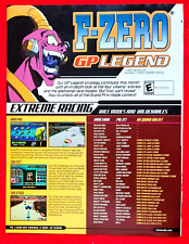 RARE 2004 F-ZERO GP LEGEND Game Boy Advance Video Game = Promo Art PRINT AD picture