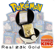 Charizard Pokémon 1999 23k Gold Plated Trading Card Burger King-FREE SHIPPING picture