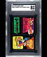 1982 Topps Donkey Kong I Made A Monkey Out Of Donkey Kong SGC 8 NM-MT picture