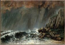 Art Oil painting Marine-The-Waterspout-1870-Gustave-Courbet-oil-painting picture