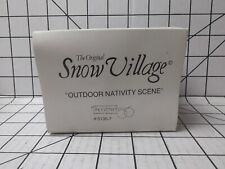 vtg Dept 56 Snow Village Outdoor Nativity Scene picture