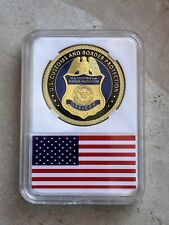 U.S CUSTOMS AND BORDER PROTECTION Challenge Coin with case. picture