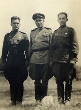 1940s Front Friends WWII Soviet Army Military Soldiers Awards Portrait Photo picture