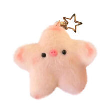 Cute Stars Pig Plush Toy Doll Squeak Keychain Fluffy Soft Stuffed Toy Pendant picture