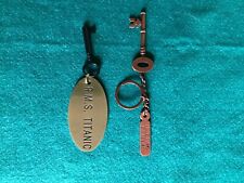 RMS TITANIC 1912 KEY RINGS SET-- A FABULOUS SET OF 2 REPLICA KEY RINGS AT 1 LOW  picture