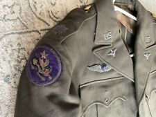 ORIG RARE WWII USAAF 14TH AF CBI LT. COL BULLION UNIFORM PAIR W/ CHINESE WINGS picture
