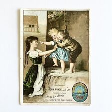 Solar Tip & Pansy Shoes Trade Card John Mundell & Co Philadelphia PA picture