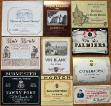 Vintage Wine Liquor Bottle Labels 50 Different 1920s to 80s Group 4 - Rum Cognac picture