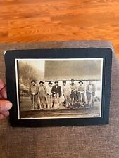 Antique Tough Looking Men w Tools Railroad Workers Cabinet Card Photo Charleston picture