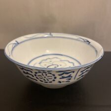 Vintage Chinese Min Yao Provincial Porcelain Rice Or Noodle Bowl  6” X 2.5” picture