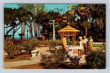 Lake Wales FL-Florida, Wishing Well, Annual Garden, Lake Pierce Vintage Postcard picture
