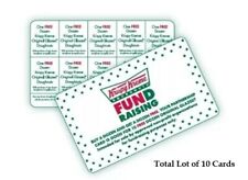 LOT OF 10 *Krispy Kreme Cards - Buy One Get One Dozen FREE - 10 Offers Per Card* picture