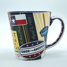 Tower Of The Americas Coffee Mug Texas San Antonio Blue 12 oz.  Clean picture