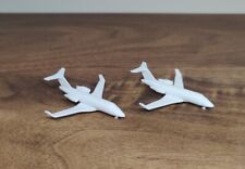 2x Bombardier Challenger CL-600 Business Private Jet Model Diorama 1:400 Scale picture