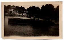 OH Ohio PIB Put In Bay Building Boat Scene Vintage Snapshot Photo picture