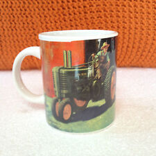 John Deere Coffee Mug Cup Gibson Licensed Product Son w cow,  Dad on old Tractor picture