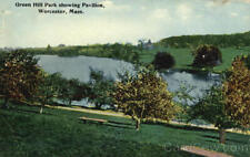 1912 Worcester,MA Green Hill Park showing Pavilion Massachusetts Postcard picture