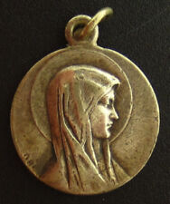 Vintage Mary Lourdes Medal Religious Holy Catholic Signed OBC picture
