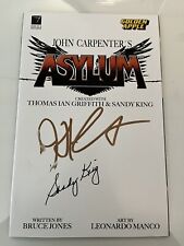 JOHN CARPENTER'S Asylum John Carpenter & Sandy King SIGNED Autograph Comics #3 picture
