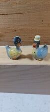 Anthropomorphic Pair of Duck Salt and Pepper Shakers Made in Japan w/Corks picture